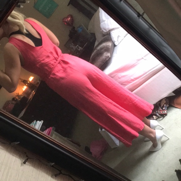 Pink 7/8 jumpsuit - Picture 2 of 2